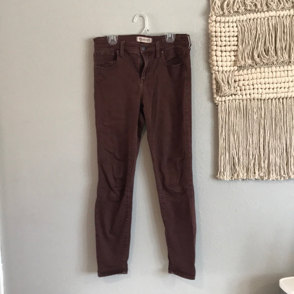 Madewell raisin-colored denim